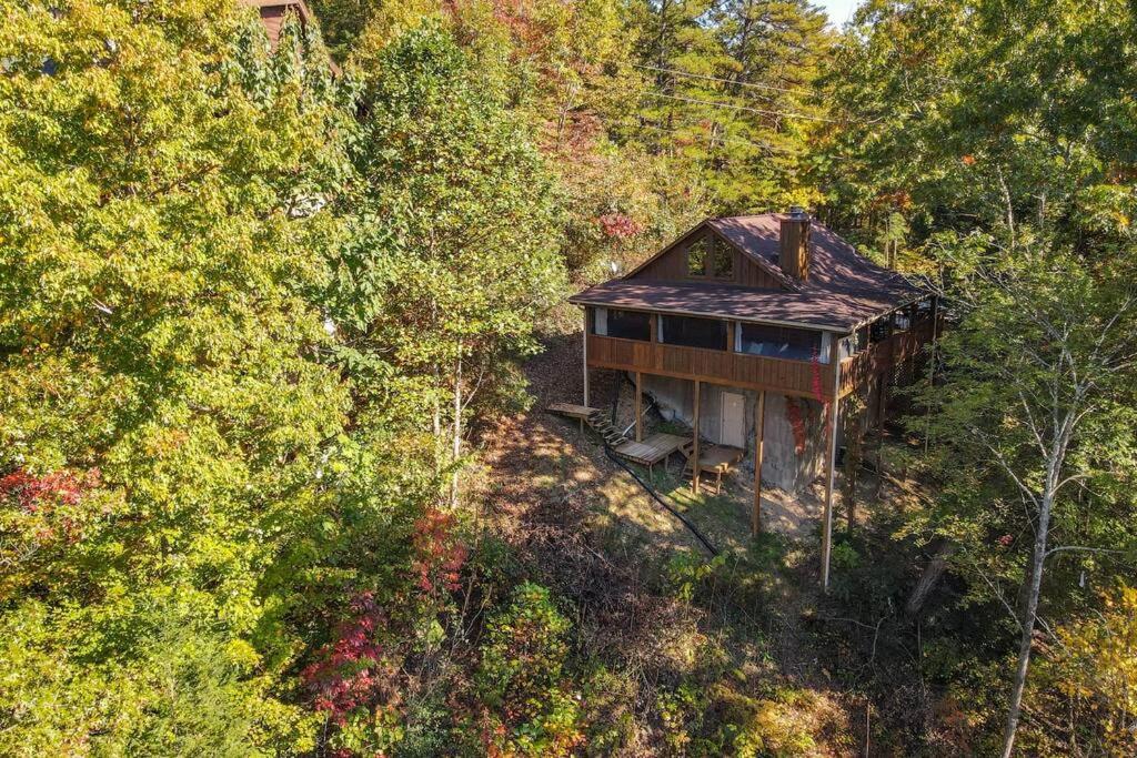 Nice View Fireplace, Hot Tub, Porch Bed, Private Sevierville Exteriér fotografie